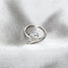 Sterling Silver Elegant Ring, Chunky and Teardrop Design, Polished, Silver Finish, 01.401.0001