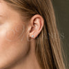 Sterling Silver Stud Earring, Polished, Silver Finish, 02.401.0111