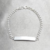 Sterling Silver ID Bracelet, Polished, Silver Finish, 03.392.0042.07 (07 MM Thickness, 7 Inches Length)