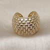 Oro Laminado Elegant Ring, Gold Filled Style Filigree Design, Polished, Golden Finish, 01.428.0007