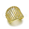 Oro Laminado Elegant Ring, Gold Filled Style Polished, Golden Finish, 01.428.0009 (One size fits all)