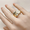 Oro Laminado Elegant Ring, Gold Filled Style Polished, Golden Finish, 01.163.0006 (One size fits all)