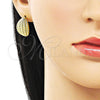 Oro Laminado Stud Earring, Gold Filled Style Polished, Golden Finish, 02.196.0189