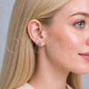 Sterling Silver Stud Earring, Polished, Silver Finish, 02.392.0051