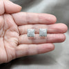 Sterling Silver Stud Earring, Polished, Silver Finish, 02.392.0051