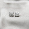 Sterling Silver Stud Earring, Polished, Silver Finish, 02.392.0051