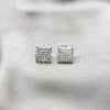 Sterling Silver Stud Earring, Polished, Silver Finish, 02.392.0051