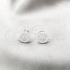 Sterling Silver Stud Earring, Polished, Silver Finish, 02.392.0052