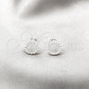 Sterling Silver Stud Earring, Polished, Silver Finish, 02.392.0052