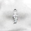 Sterling Silver Religious Pendant, San Judas Design, Polished, Silver Finish, 05.392.0119