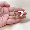 Oro Laminado Huggie Hoop, Gold Filled Style Polished, Golden Finish, 02.213.0809.25