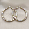 Oro Laminado Large Hoop, Gold Filled Style Hollow Design, Diamond Cutting Finish, Tricolor, 02.170.0310.1.60