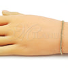 Oro Laminado Basic Bracelet, Gold Filled Style Miami Cuban Design, Diamond Cutting Finish, Golden Finish, 04.63.1424.07 (0.80 Gauge, Thickness, 7 Inches Length)