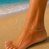 Oro Laminado Basic Anklet, Gold Filled Style Miami Cuban Design, Diamond Cutting Finish, Golden Finish, 04.63.1424.10 (0.80 Gauge, Thickness, 10 Inches Length)