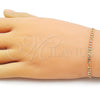 Oro Laminado Basic Bracelet, Gold Filled Style Figaro Design, Diamond Cutting Finish, Golden Finish, 5.222.017.07 (0.80 Gauge, 03 MM Thickness, 7 Inches Length)