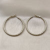 Oro Laminado Medium Hoop, Gold Filled Style Diamond Cutting Finish, Golden Finish, 02.213.0815.40