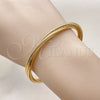 Oro Laminado Individual Bangle, Gold Filled Style Diamond Cutting Finish, Golden Finish, 07.170.0051