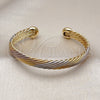 Oro Laminado Individual Bangle, Gold Filled Style Polished, Tricolor, 07.170.0029.1