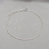 Sterling Silver Basic Anklet, Figaro Design, Polished, Silver Finish, 03.430.0002.10.1EX