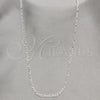 Sterling Silver Basic Necklace, Figaro Design, Polished, Silver Finish, 04.430.0003.16.1EX