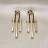 Oro Laminado Stud Earring, Gold Filled Style Polished, Golden Finish, 02.282.0028