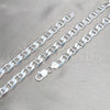 Sterling Silver Basic Bracelet, Mariner Design, Polished, Silver Finish, 03.420.0030.09 (250 Gauge, 10 MM Thickness, 9 Inches Length)