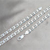 Sterling Silver Basic Bracelet, Mariner Design, Polished, Silver Finish, 04.420.0017.09 (200 Gauge, 08 MM Thickness, 9 Inches Length)