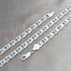 Sterling Silver Basic Bracelet, Mariner Design, Polished, Silver Finish, 03.420.0018.09 (180 Gauge, 07 MM Thickness, 9 Inches Length)