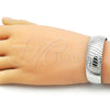 Rhodium Gold Filled Individual Bangle, Polished, Rhodium Finish, 07.432.0001.1 (18 MM Thickness, One size fits all)