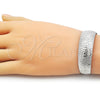Rhodium Plated Individual Bangle, Polished, Rhodium Finish, 07.432.0003.1