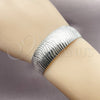 Rhodium Plated Individual Bangle, Polished, Rhodium Finish, 07.432.0003.1