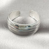 Rhodium Gold Filled Individual Bangle, Polished, Rhodium Finish, 07.432.0004.1 (Thickness, One size fits all)