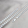 Sterling Silver Basic Necklace, Curb Design, Polished, Silver Finish, 04.420.0025.26 (220 Gauge, 08 MM Thickness, 26 Inches Length)