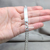Sterling Silver ID Bracelet, Curb Design, Polished, Silver Finish, 04.420.0025.09.1