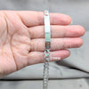 Sterling Silver ID Bracelet, Curb Design, Polished, Silver Finish, 04.420.0026.09.1 (200 Gauge, Thickness, 9 Inches Length)