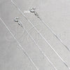 Sterling Silver Basic Necklace, Box Design, Polished, Silver Finish, 04.420.0038.16 (01 MM Thickness, 16 Inches Length)