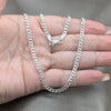 Sterling Silver Basic Necklace, Curb Design, Polished, Silver Finish, 04.433.0007.16