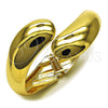 Oro Laminado Individual Bangle, Gold Filled Style Teardrop Design, Polished, Golden Finish, 07.215.0009.05