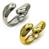 Oro Laminado Individual Bangle, Gold Filled Style Teardrop Design, Polished, Golden Finish, 07.215.0009.05 (40 MM Thickness, Size 5 (2.50 Diameter))