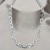 Sterling Silver Basic Necklace, Mariner Design, Polished, Silver Finish, 04.433.0012.26