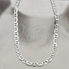 Sterling Silver Basic Necklace, Mariner Design, Polished, Silver Finish, 04.433.0013.26