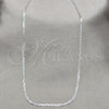 Sterling Silver Basic Necklace, Mariner Design, Polished, Silver Finish, 04.433.0019.16