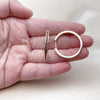 Oro Laminado Huggie Hoop, Gold Filled Style with Garnet Cubic Zirconia, Polished, Golden Finish, 02.195.0297.2.30