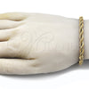 Stainless Steel Basic Bracelet, Rope Design, Polished, Golden Finish, 03.278.0012.1.09