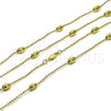 Oro Laminado Basic Necklace, Gold Filled Style Ball Design, Polished, Golden Finish, 04.213.0261.16 (04 MM Thickness, 16 Inches Length)