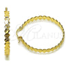 Oro Laminado Medium Hoop, Gold Filled Style Diamond Cutting Finish, Golden Finish, 02.170.0518.40