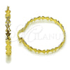Oro Laminado Medium Hoop, Gold Filled Style Diamond Cutting Finish, Golden Finish, 02.170.0520.40