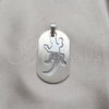 Stainless Steel Fancy Pendant, Lizard Design, Polished, Steel Finish, 05.63.1174