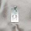 Stainless Steel Fancy Pendant, Scorpion Design, Polished, Steel Finish, 05.63.1177