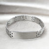 Stainless Steel Solid Bracelet, Polished, Steel Finish, 03.63.22911.08 (12 MM Thickness, 8 Inches Length)